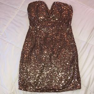 Sequin Rosegold Dress